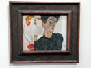 Selbstbildnis mit Lampionfrüchten von Egon Schiele